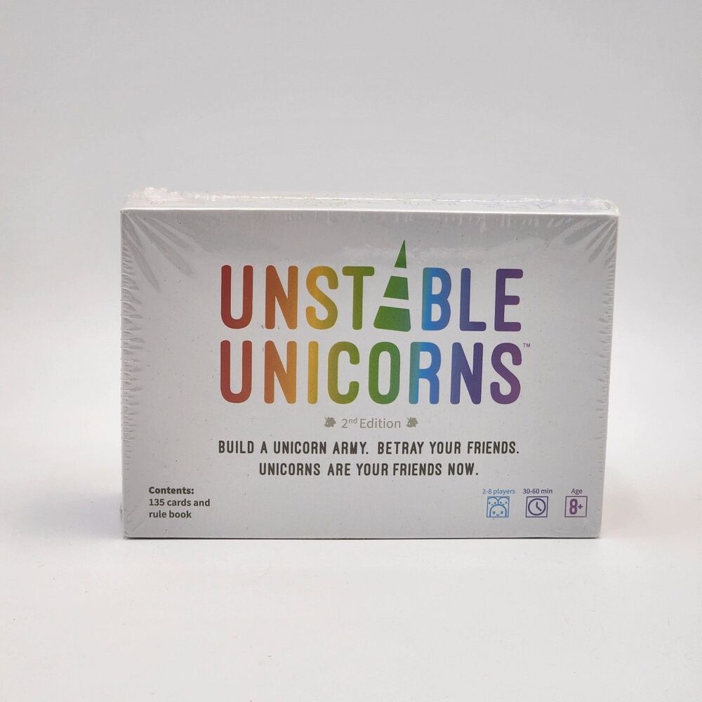 Unstable Unicorns Tee Turtle Strategy Card Game 2nd Edition BRAND NEW